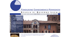 Desktop Screenshot of fondazioneromagnosi.it