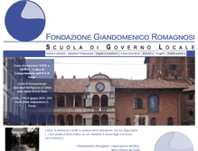 Tablet Screenshot of fondazioneromagnosi.it